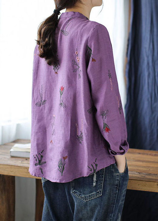 Yellow Pockets Linen Shirt Top Asymmetrical Long Sleeve