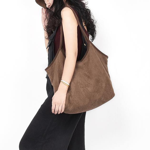Simple cloth bag handbag retro all-match shoulder bag - SooLinen