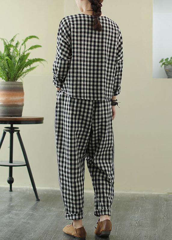 Spring 2021 art Retro Plaid women&