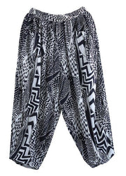 Style Print Retro High Waist Summer Harem Pants - SooLinen
