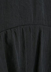 Style cotton Korea Summer Pure Color Irregular Blouse And Wide Leg Pants - SooLinen