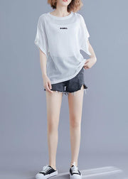 Style embroidery cotton tunic pattern Sewing white tops summer - SooLinen