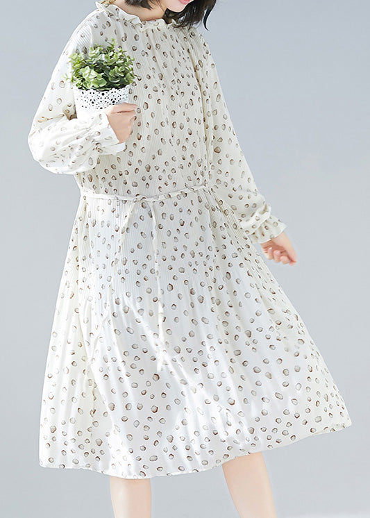 Style Cinched Chiffon Roben Plus Size Kleiderschränke weiß Plus Size Kleidung Kleid Sommer