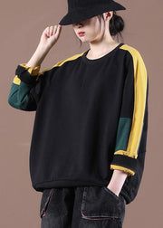 Trendy Black Casual Pullover Streetwear - SooLinen