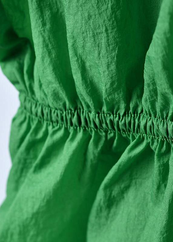 Women cotton Shirts Pakistani Green Summer Thin Sunlight Proof Coat - SooLinen