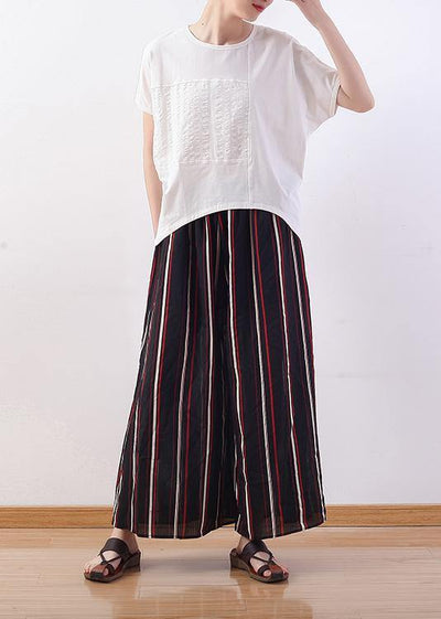 Women o neck Batwing Sleeve cotton clothes For Women Cotton white tops - SooLinen