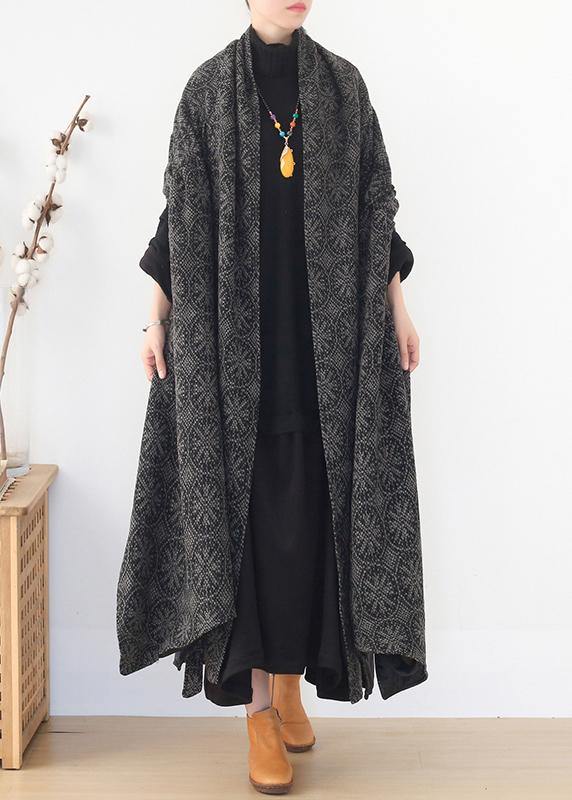 boutique  plus size clothing Jackets & Coats cloak women coats asymmetric wild wool coat - SooLinen