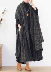 boutique  plus size clothing Jackets & Coats cloak women coats asymmetric wild wool coat - SooLinen