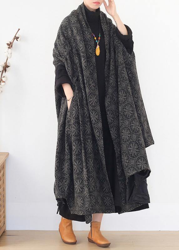 boutique  plus size clothing Jackets & Coats cloak women coats asymmetric wild wool coat - SooLinen