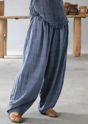 diy linen clothes For Women Korea Pure Color Retro Soft Comfortable Loose Bloomers - SooLinen