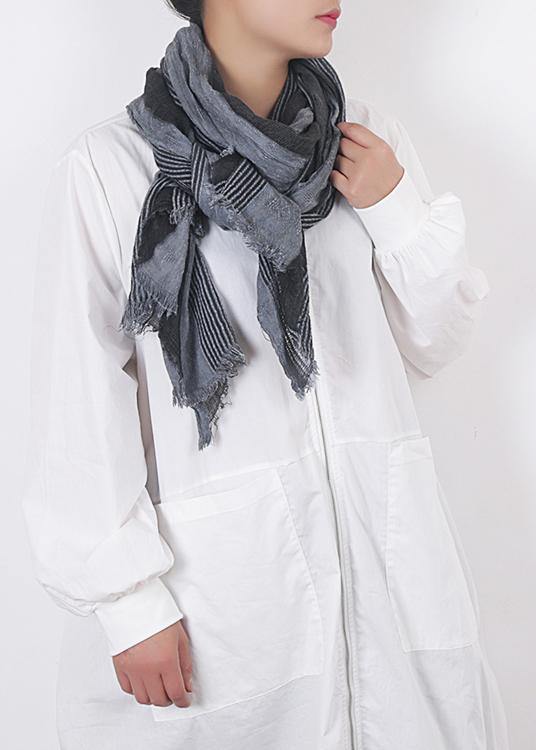 new 2019 black casual patchwork color scarf Imitation cashmere wild shawl - SooLinen