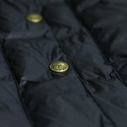 new white winter oversize hooded down coat fine Large pockets trench down coat