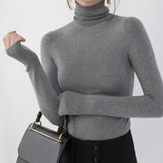 vintage gray winter sweater Loose fitting high neck vintage  knitted sweaters