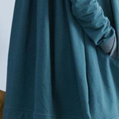 warme blaue strickjacke plus size kleidung langarm tops